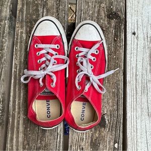 Red Converse Sneakers Wm Sz 8